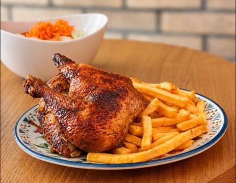 1/4 de pollo a la brasa